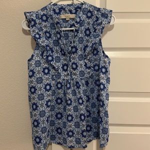 Blue Patterned Tank